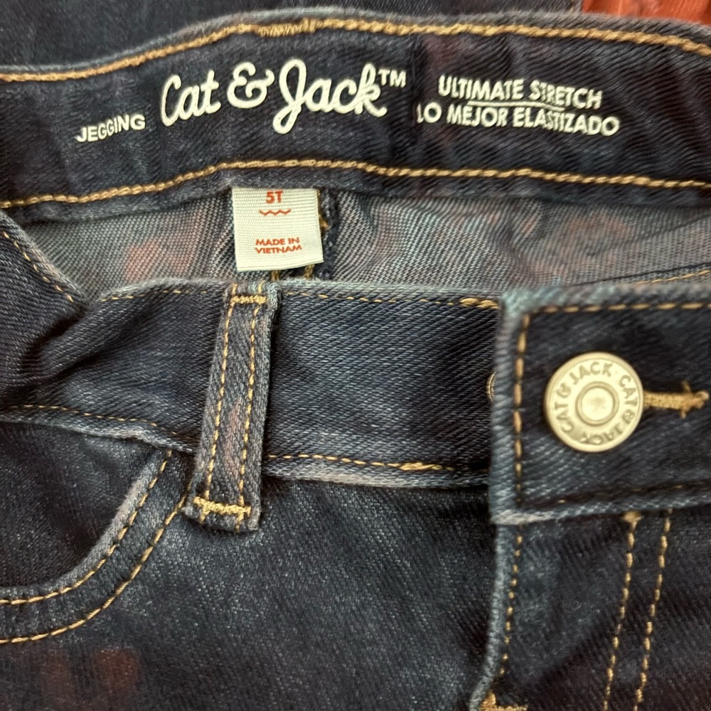 Toddler Girl Cat & Jack Jean And H&M Dress‎ 5T - Picture 3 of 4